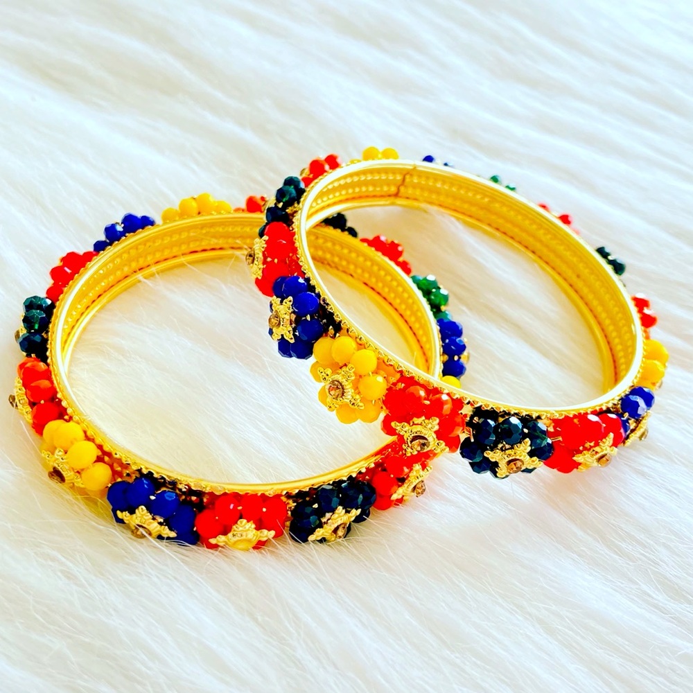 JB35 - Multi Gold Plated Bangles
